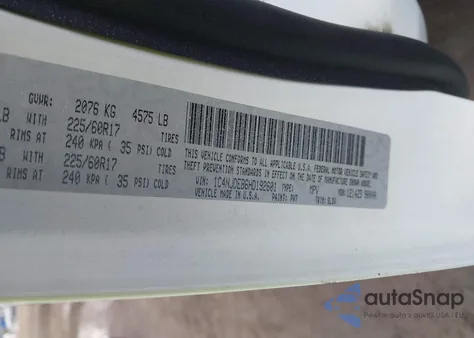 2017 Jeep Compass High Altitude 4X4 из США, поврежденный, VIN 1C4NJDEB6HD192601